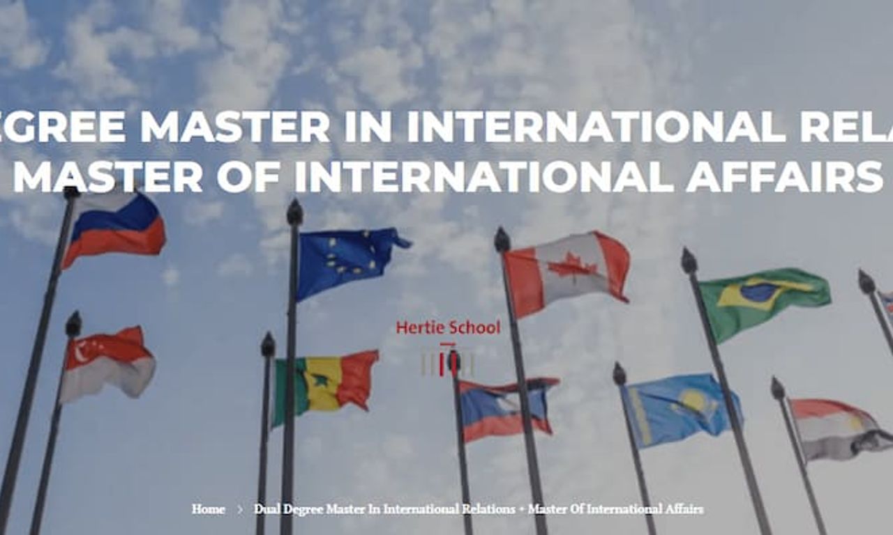 graduate degree in international relations